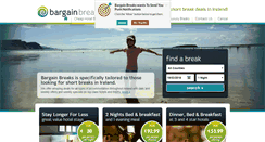 Desktop Screenshot of bargainbreaks.ie