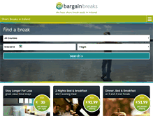 Tablet Screenshot of bargainbreaks.ie